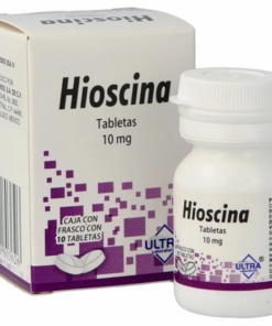 Hioscina Butilhioscina Hioscina (10 mg). Frasco con 10 tabletas.