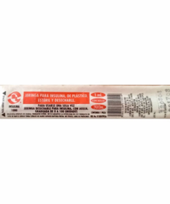 Jeringa Desechable de Insulina 1mL 29 gx13 mm 1 pieza.