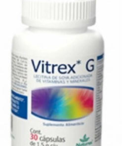 Vitrex G Vitaminas y Minerales Retinol Vit. D2, B1, B2. 30 cápsulas.