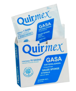 Gasa Simple Esterilizada7.5 X 5 cm con 10 sobres.