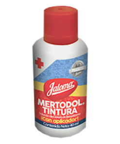 Mertodol Tintura con Aplicador, Solución de Cloruro de Benzalconio. Frasco con 40 mL.