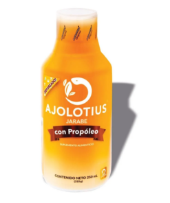 Ajolotius Jarabe con Propóleo Miel de Abeja/Mezcla de Hierbas/Vitamina A y C/Equinacea jarabe 250mL.