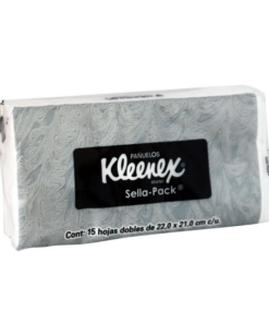 Kleenex Pañuelos Desechable Pañuelo Facial 15 Hojas Dobles/22.0 x 21.0 cm