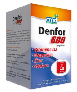 Denfort 600 Carbonato de Calcio/Proteinato de Calcio/Vitamina D. 600 mg 60 tabletas.