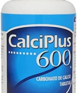 CalciPlus Carbonato de calcio (600 mg) 60 tabletas.