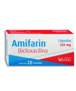 Amifarin Dicloxacilina (250 mg) 20 Cápsulas.