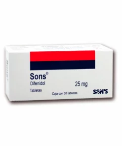 Difenidol Sons (25 mg) 30 tabletas.