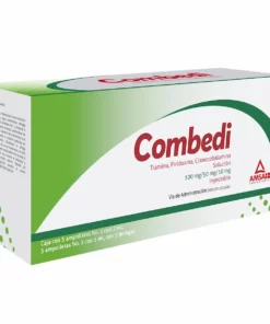 Combedi Solución Inyectable Tiamina(B1)/Piridoxina(B6)/Hidroxocobalamina(B12) 50 000 ui / 2mL 5 Ámpula.