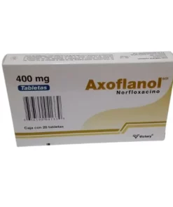 Axoflanol Norfloxacino 400 mg 20 tabletas.