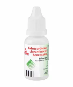 Hidrocortisona/Cloranfenicol/Benzocaína(10 mg / 25 mg / 20 mg) frasco con 10mL.