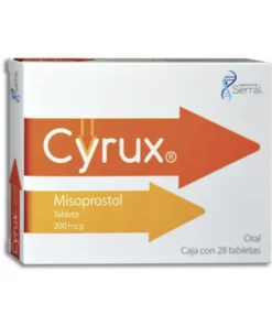 Cirux Misoprostol (200 mcg) 28 tabletas.