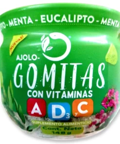 Ajolo Gomitas C/Menta/Eucalipto/Vitamina A/D/C/ 148 gr.