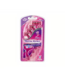 Royal Shave Rastrillo Desechable 3 Navajas Para Mujer 4 piezas