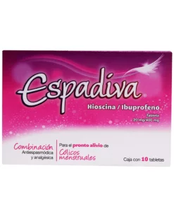 Espadiva Ibuprofeno (400 mg) / Hioscina Butilbromuro (20 mg) 10 tabletas.