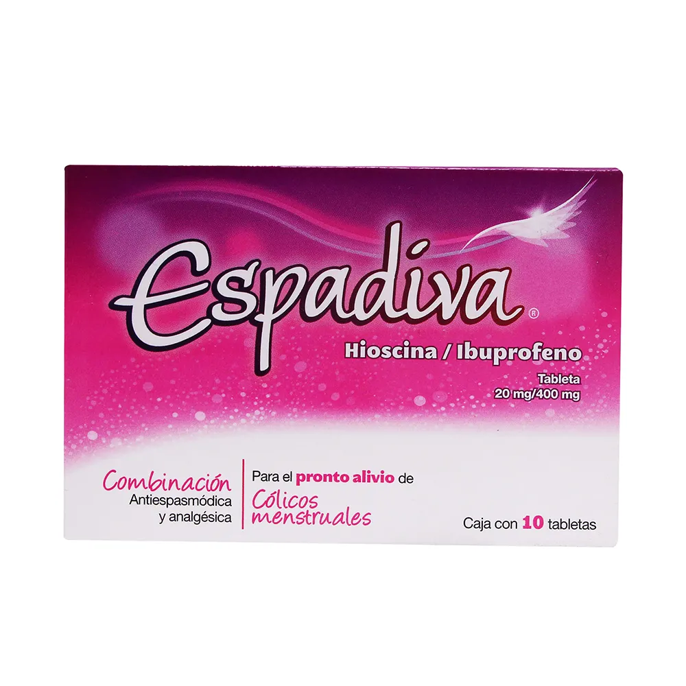 Espadiva Ibuprofeno (400 mg) / Hioscina Butilbromuro (20 mg) 10 ...